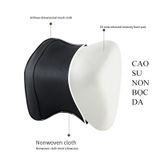Gối tựa đầu ô tô, gối tựa lưng ô tô chất liệu da PU thoáng khí chất liệu cao su non cao cấp