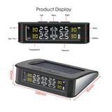 Cảm biến Áp suất Lốp TPMS Ô Tô Phiên Bản TIẾNG VIỆT Màn Hình LCD Màu dùng Năng Lượng Mặt Trời (Loại gắn van ngoài )