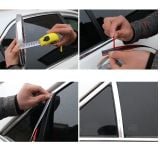 Gioăng ô tô Dải Viền Cửa Xe Hơi Mạ Chrome sáng bóng Chống Va Chạm Tiện Dụng