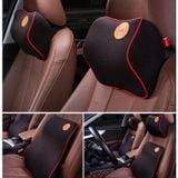 Gối tựa lưng gối tựa đầu cao su non vải nỉ chống mỏi khi lái lâu, đảm bảo thoáng khí khi lái xe đường xa