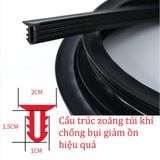 Gioăng ô tô, ron cao su chữ T chắn khe kính lái xe hơi