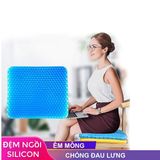 Đệm Gel Silicone xanh tấm vuông lót ghế thoáng khí bảo vệ cột sống chất liệu mềm mại thân thiện