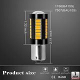 Bộ 2 Đèn LED Tín Hiệu Cho Xe Hơi 33 mắt Led ánh sáng trắng, đỏ, vàng mã 1156, 1157 loại 150 độ và 180 độ, T20, T25
