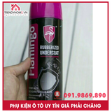 Sơn xịt phủ gầm xe hơi ô tô chống rỉ mọt bảo vệ gầm xe, Flamingo rubberized undercoat F021 hỗ trợ cách âm 3M