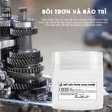 Mỡ bôi trơn bản lề cánh cửa ray trượt, chống dỉ sét, kèm bàn chải. mỡ trắng cao cấp