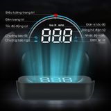 Thiết bị hiển thị tốc độ trên kính lái HUD M8 dành cho ô tô xe hơi sử dụng cổng OBD2 tiện lợi và hiện đại
