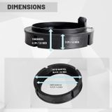 Vòng đệm đế dưỡng loa size 6.5inch ~ 160mm phụ kiện độ loa cánh xe hơi, mặt dưỡng cho xe, đệm vành loa đế cao - Phụ kiện loa