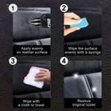 Sáp Đánh Bóng Bề Mặt Da Nội Thất Xe Ô Tô, Nhựa xe 100 ml