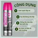 Chai Xịt Bóng Lốp Xe Phục Hồi Và Làm Sáng Lốp Xe Ô Tô Thương Hiệu Flamingo Tire Shine F010