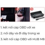 Thiết bị hiển thị tốc độ trên kính lái HUD M8 dành cho ô tô xe hơi sử dụng cổng OBD2 tiện lợi và hiện đại