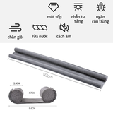 Thanh chặn cửa dài 95cm chắn cửa, miếng chắn khe cửa chống thoát nhiệt điều hòa ngăn côn trùng, bụi