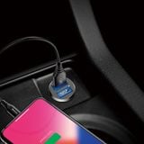 Tẩu sạc ô tô 2 cổng usb làm bằng kim loại sơn tĩnh điện cao cấp