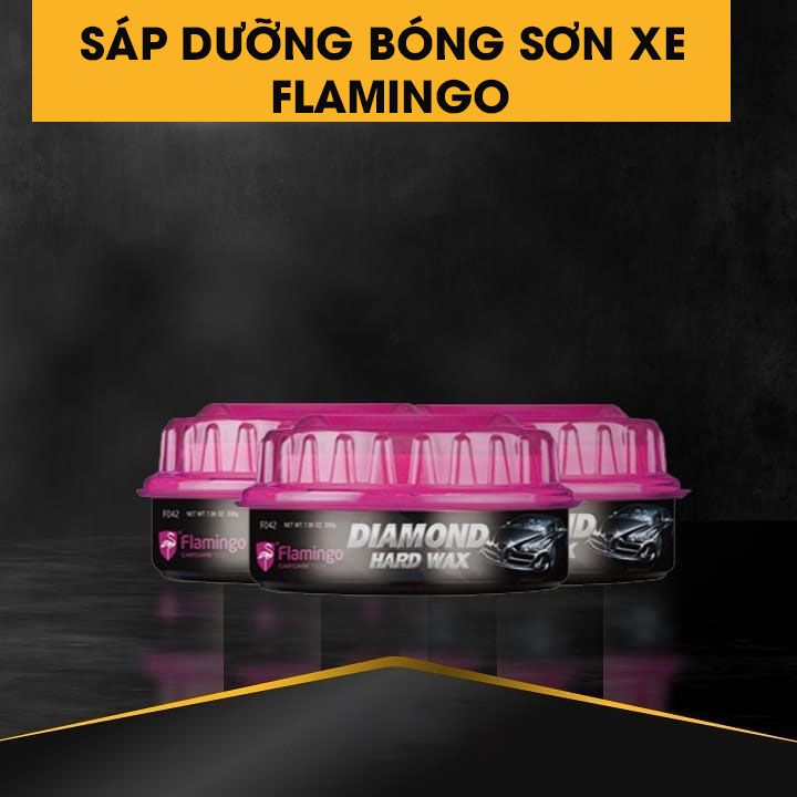 Sáp Nano Dưỡng Bóng Sơn Xe - Xóa Xước Dăm Flamingo F042 200g
