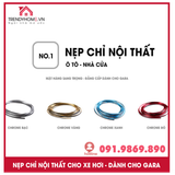Chỉ viền trang trí nội thất ô tô (cuộn 5m) Chỉ nẹp viền nội thất xe hơi, dây viền trang trí nội thất ô tô, chỉ nội thất ô tô