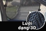 Tấm che nắng ô tô cao cấp, Bộ 5 tấm che nắng ô tô, xe hơi dạng lưới