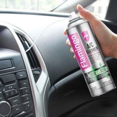 Bình xịt khử mùi và vệ sinh dàn lạnh điều hòa ô tô Flamingo F020 Air Condition 500ml