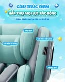 Ghế ngồi ôtô cho bé Ghế Xoay 360 độ An toàn đồng hành cùng bé mọi nẻo đường tiêu chuẩn Isofix & Latch cho bé từ 0 - 12 tuổi