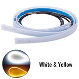 1 Cặp Đèn LED mí dài 60 cm DRL Cho Xe Ô Tô chất liệu Ống cao su Mềm Dẻo LED Strip Dẫn Hướng Tín Hiệu Rẽ đèn led xi nhan chống thấm nước