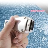 Chốt cài dây an toàn cho xe ô tô kiêm búa phá kính cao cấp loại có khe cắm chồng logo mọi hãng xe theo yêu cầu