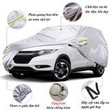 Bạt phủ xe tráng nhôm vải PEVA cao cấp phản quang siêu bền chống thấm chống bụi xe