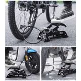 Bơm xe đạp xe máy xe hơi áp suất cao có đồng hồ đo áp suất rất đẹp hàng phân phối chính hãng gọn gàng độ bền cao