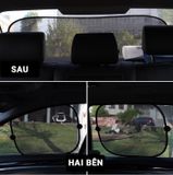 Tấm che nắng ô tô cao cấp, Bộ 5 tấm che nắng ô tô, xe hơi dạng lưới