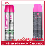 Bình xịt khử mùi và vệ sinh dàn lạnh điều hòa ô tô Flamingo F020 Air Condition 500ml
