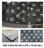 Tấm cách âm 3M™ ACOUSTIC 3 lớp màu đen siêu chống ồn hàng nhập khẩu Phụ kiện ô tô cao cấp