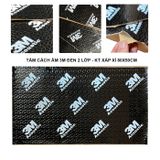 Tấm cách âm nhôm 3M 2 lớp thi công chống ồn hốc bánh, cánh cửa, trần xe ô tô hiệu quả đời mới