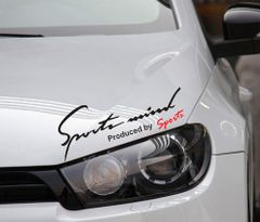 Tem dán decal Sport mind  prodeced by Sports cỡ nhỏ 20 x 10 xe hơi ô tô đầy đủ màu sắc | Phụ kiện ô tô