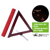 Biển báo tam giác phản quang cảnh báo nguy hiểm cho ôtô, xe hơi, xe khách, xe tải, xe container khi dừng đậu xe dễ gấp gọn có chân đứng
