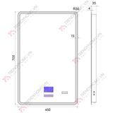 Gương led cảm ứng thông minh 2 chức năng cơ bản: công tắc cảm ứng 1 chạm và sấy gương chống mờ