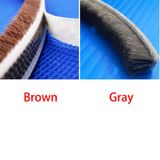 Cuộn 5 mét ron lông nheo cạnh cửa lông (rộng x cao- 9mm x9mm) Trendyhome.vn