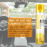Bình Xịt Khử Mùi Hôi Ô Tô hoặc phòng ngủ Flamingo F011 330ml hương thơm dịu mát mùi vanilla, hương nhài, hương hoa hồng, cafe, táo xanh, chanh.. thơm mát