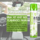 Bình Xịt Khử Mùi Hôi Ô Tô hoặc phòng ngủ Flamingo F011 330ml hương thơm dịu mát mùi vanilla, hương nhài, hương hoa hồng, cafe, táo xanh, chanh.. thơm mát