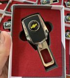 Chốt cài dây an toàn cho xe ô tô, chốt khóa ngắt chông an toàn cao cấp loại có khe cắm chồng logo hãng xe