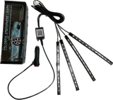 Đèn LED gầm ghế 48 Bóng RGB Cổng tẩu sạc gắn gầm xe có Điều Khiển App điện thoại Trang Trí Nội Thất Xe Hơi đa chế độ