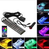 Đèn LED gầm ghế 48 Bóng RGB Cổng tẩu sạc gắn gầm xe có Điều Khiển App điện thoại Trang Trí Nội Thất Xe Hơi đa chế độ