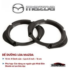 Dưỡng loa Mazda, đế loa cánh ô tô cho ô tô vòng đệm đế dưỡng loa cánh size 6.5inch - 160mm