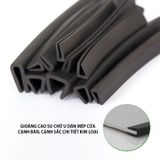 Gioăng dây ron cao su hình chữ U bảo vệ cạnh nẹp bo bọc cạnh tấm thép, kính, gỗ, máy móc thiết bị và cạnh cơ khí