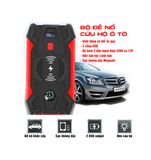 Bộ kích điện đề nổ bình ắc quy 12v cứu hộ ô tô xe máy công suất lớn kiêm sạc dự phòng không dây High Energy 39.800 mAh