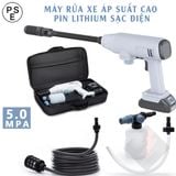 Máy rửa xe cầm tay tại nhà có pin sạc Lithium 25000 mAh máy tự phục vụ áp suất cao di động không dây 600W cao cấp