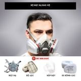 Mặt nạ phòng độc , mặt nạ chống độc kèm kính giá rẻ mặt nạ phòng độc, chống bụi, chống hơi độc hại, hóa chất, phòng cháy