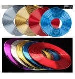Nẹp chỉ viền bánh xe, nẹp chống xước lazang xe hơi,cao su dán viền trang trí bánh ô tô cuộn 8m chất lượng cao