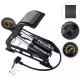 Bơm xe đạp xe máy xe hơi áp suất cao có đồng hồ đo áp suất rất đẹp hàng phân phối chính hãng gọn gàng độ bền cao