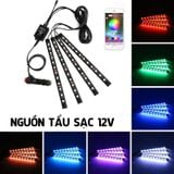 Đèn led gắn gầm ghế nội thất ô tô phiên bản cao cấp nhất app điều khiển tiếng việt tích hợp nhiều tính năng và chế độ sáng