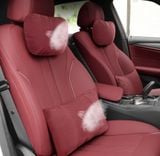 Gối tựa đầu ô tô nhiều lỗ thoáng khí và tựa lưng chất liệu da lộn mercedes maybach S-Class 2024