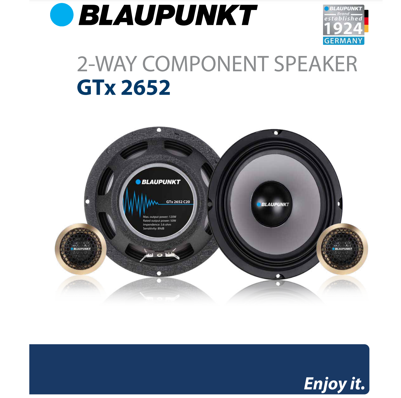 Loa cánh Blaupunkt GTX 2652 C20 kèm 2 cặp loa Treble