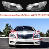 Vỏ đèn pha Mercedes Benz S-class W221, Ống kính thủy tinh trong suốt, Phụ kiện ô tô, 2005 - 2009, 2 phiên bản có sẵn