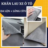 Khăn Lau Xe Hơi Hai Mặt Bằng Da Lộn, Thấm Hút Tốt và Bền Bỉ Trong 5 Năm, Dễ Dàng Giặt và Lau Khô